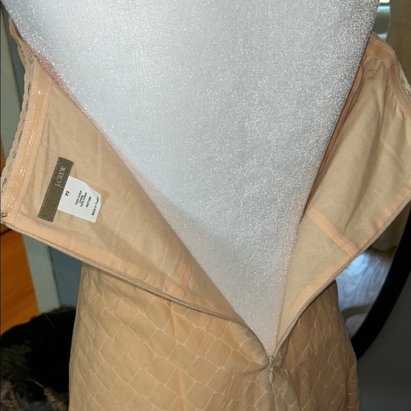 Elegant Peach Strapless Dress - Picture 4 of 5